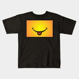 Yellow Cute Smile Kids T-Shirt